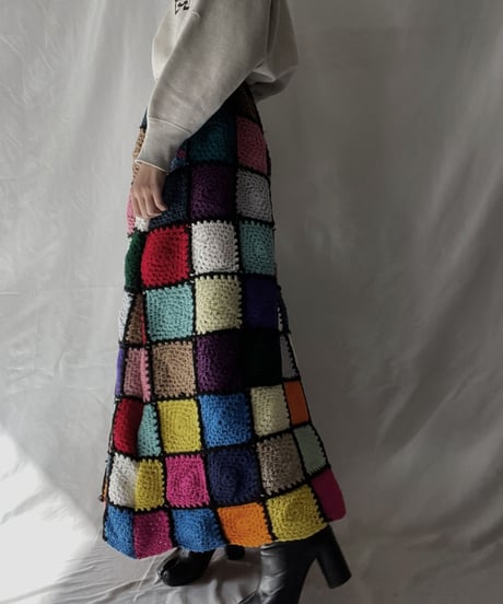 【RE;CIRCLE】 RE Granny Long Skirt①/211110-006