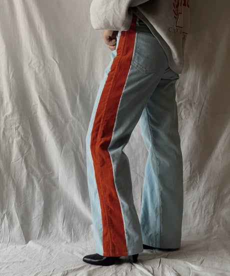 【RE;CIRCLE】 Remake Corduroy Side Line Pants⑤/210317-008