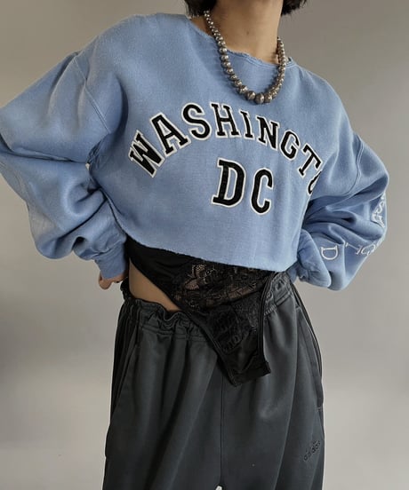 【USED】 CUT OFF L/S Sweat Top /240210-013