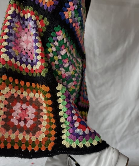 【RE;CIRCLE】 RE Granny Knit Long Skirt①/211014-012