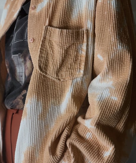 【RE;CIRCLE】Tie Dye Dyeing Corduroy shirt② /210226-006