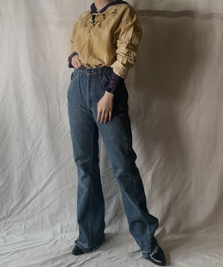 【RE;CIRCLE】Tie Dye Dyeing  Mexican shirt③ /210226-009