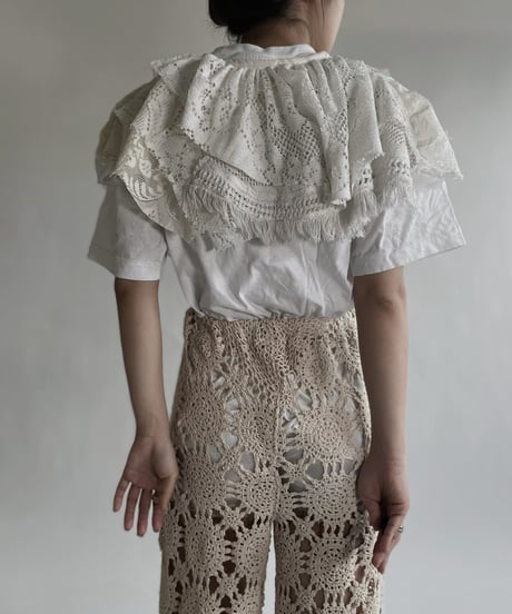 【RE;CIRCLE】 RE Crochet Lace Detachable Collar / 220526-026