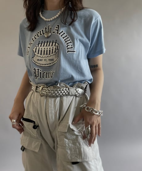 【USED】 Made in USA Screen Stars 80's T-Shirt  /240608-028