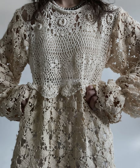【RE;CIRCLE】 RE Crochet Lace One-piece / 220427-039