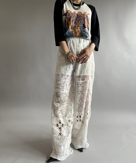 【RE;CIRCLE】 RE Crochet Patch Pants / 240829-002