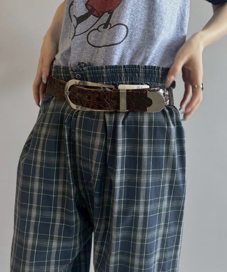 【USED】 Check Pattern Pajama Pants /260523-011