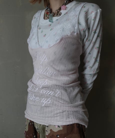 【RE;CIRCLE】 Re Embroidered Camisole Top  /  250724-009