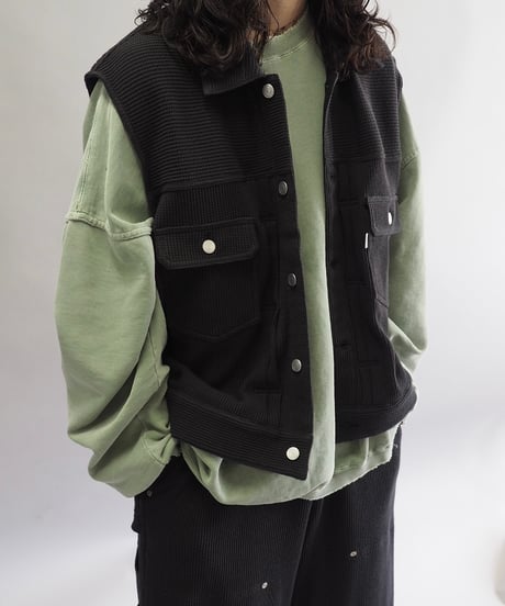 【COSMOS TEXAS】24ss Second Vest Black / 240311-017