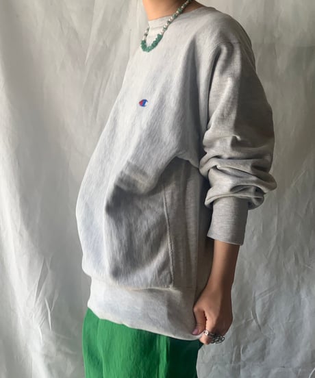 【USED】90's USA Champion Reverse Weave Sweat One Point /210213-005