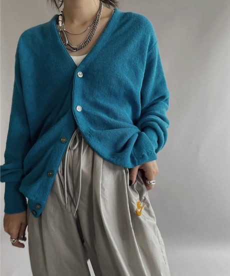 【USED】  The Fox Collection Acrylic Knit Cardigan / 221008-024