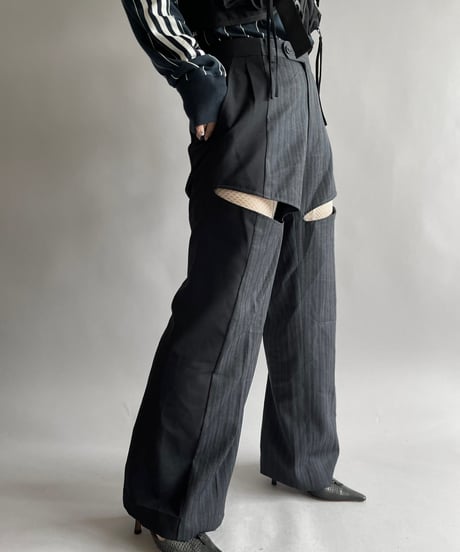 【RE;CIRCLE】 Re Suit Slit Pants/ 241003-021