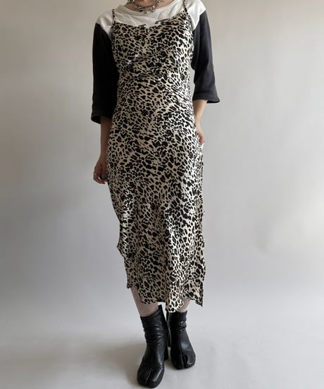【USED】 Leopard Pattern Camisole Long One-Piece  /250322-029