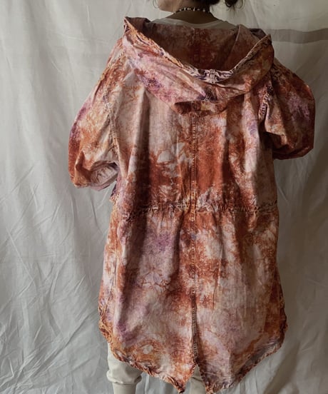 【USED】Tie Dye Dyeing USA Snow Parker①/210226-015