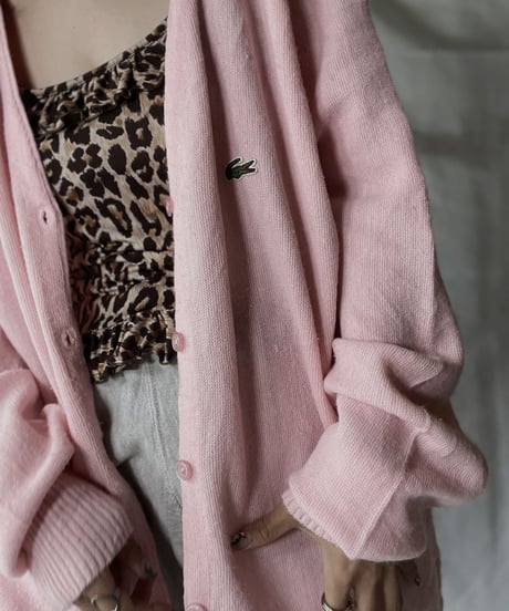 【USED】   LACOSTE Knit Cardigan③/210930-023