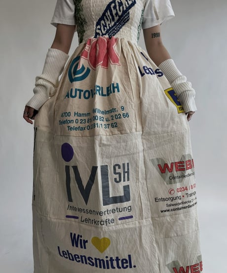 【RE;CIRCLE】 RE Eco-Friendly Bag Shirring One-piece / 220825-017