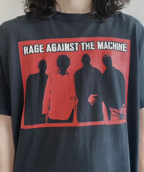【USED】  MADE IN USA Band T-shirt RAGE AGAINST THE MACHINE /230703-008