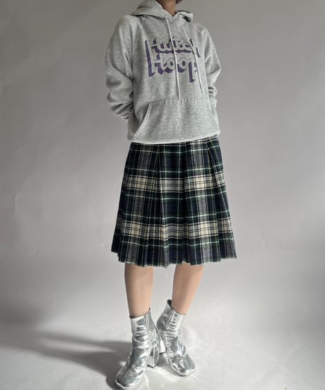 【USED】  Check Patterned Wool Skirt / 241130-020
