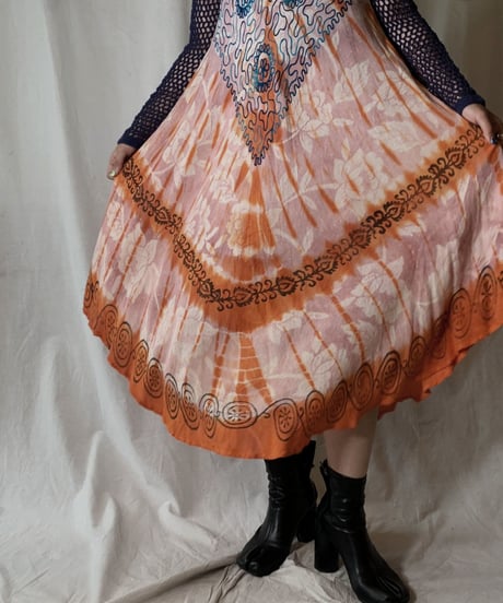 【USED】 USA Tye Dyed N/S Dress/210429-027