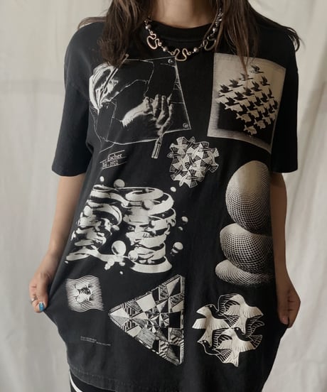 【USED】 S/S T-shirt M.C.Escher ①/210617-017
