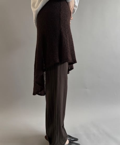 【USED】  Asymmetry see-through skirt / 250927-005