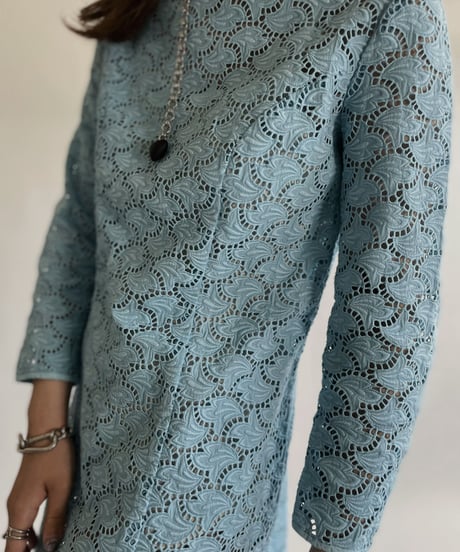 【USED】 Long Sleeves Lace One-piece / 220611-019