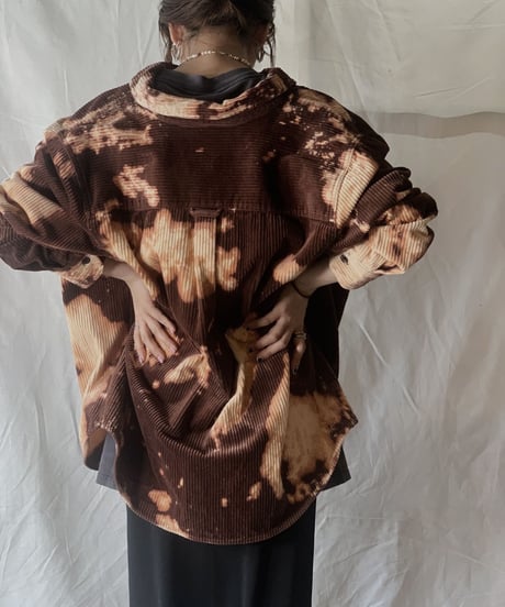 【RE;CIRCLE】Tie Dye Dyeing Corduroy shirt① /210226-005