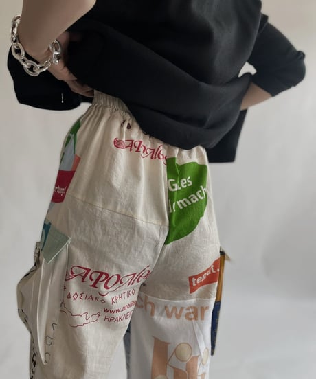 【RE;CIRCLE】 RE Eco-Friendly Bag Draw Cord Pants / 220825-023
