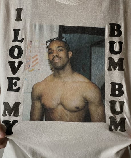 【USED】S/S T-shirt ”I LOVE MY BUM BUM“/210604-051