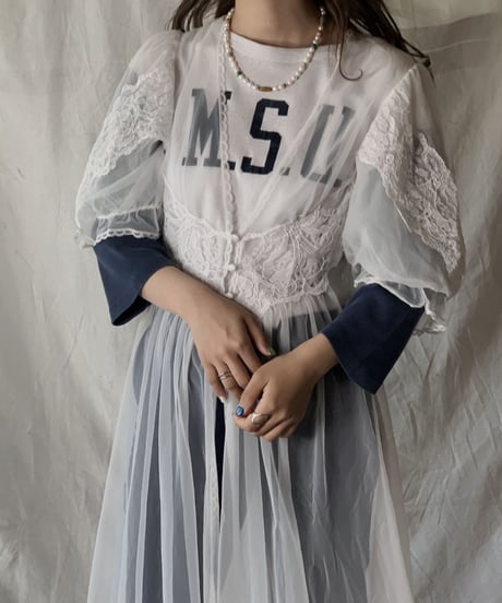 【USED】 Poly Short Sleeve Lingerie/210421-019
