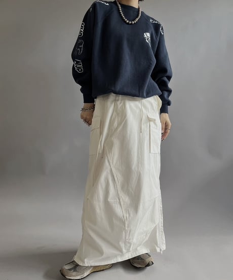 【Mashup Products】 Silk Screen Hanes L/S Sweat top /  240217-008