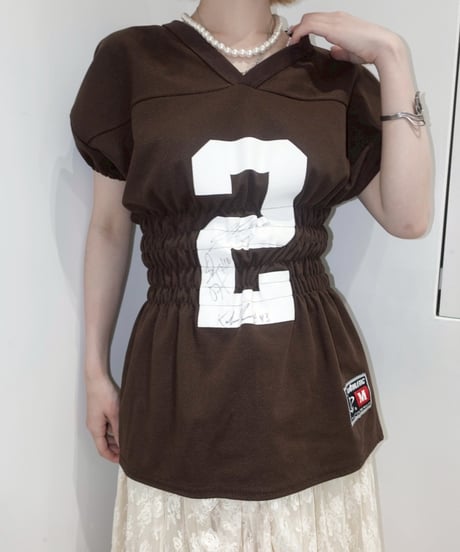 【RE;CIRCLE】 Shirring Football Shirt  /  250522-003