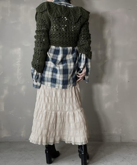 【USED】　Crochet Knit Top/ 220220-016