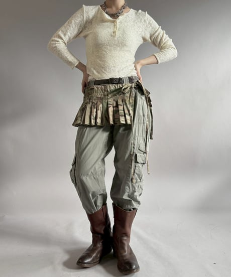 【RE;CIRCLE】 RE  Military Camouflage Wrap Skirt / 260226-013