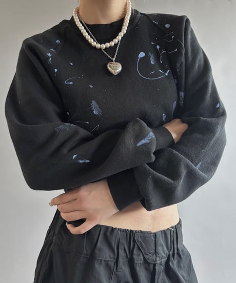 【USED】 Paint Short Sweat / 250925-001