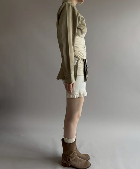 【Chinatsu Aoyama】 RE Makers Shirt Khaki / 260702-027