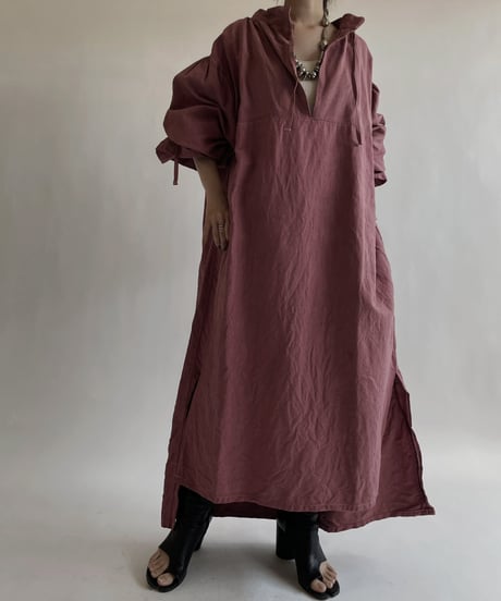 【RE;CIRCLE】RE Dyed French Mattress Cover One-piece -Santa Fe Pink- / 220512-012