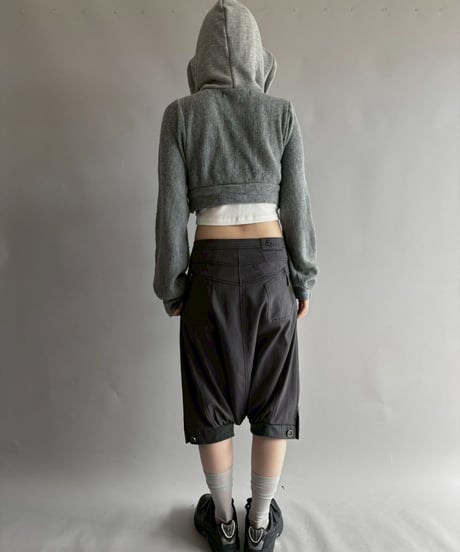 【RE;CIRCLE】 RE Hooded Acrylic Short Cardigan / 251016-009