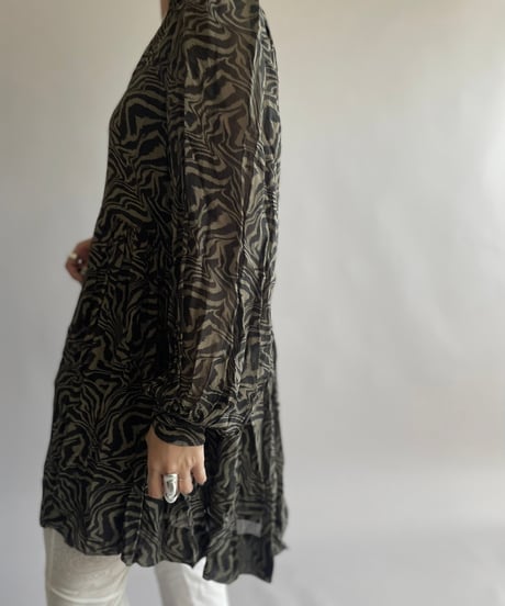 【USED】 GANNI Zebra Patterned One-Piece/241006-001