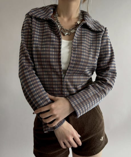 【USED】 Design Hand Made Pullover Jacket/ 260328-019