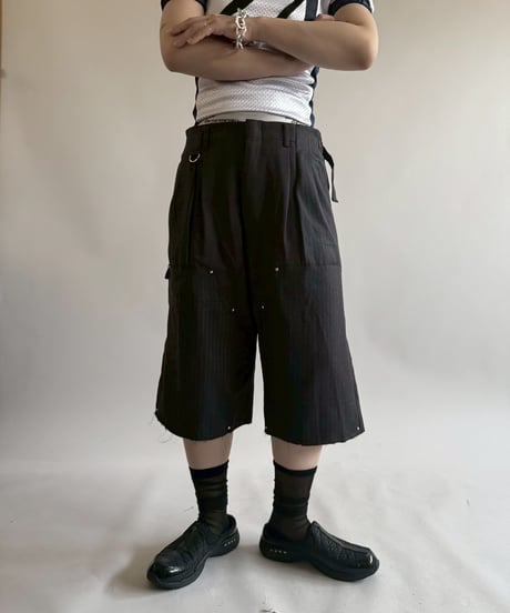 【RE;CIRCLE】 Re Suit Double Knee Shorts / 250612-006