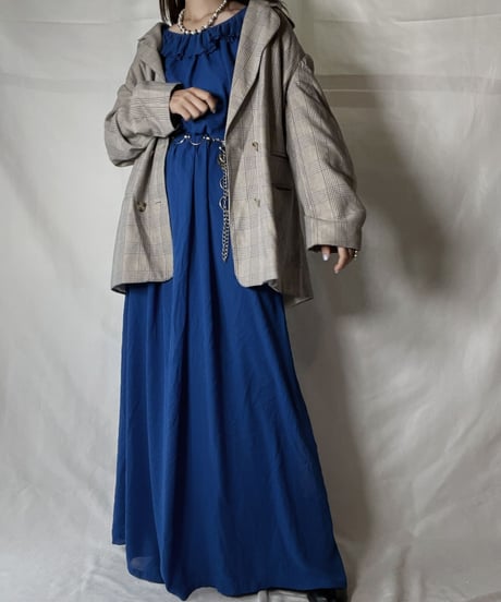 【USED】  Plaid Tailored Jacket/211014-047