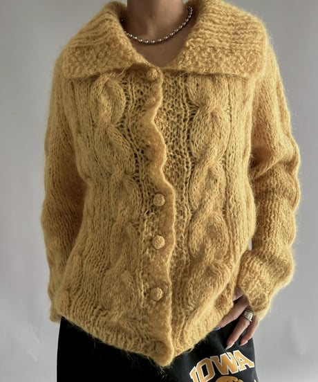 【USED】 Made in Italy Vintage knit Cardigan /251108-007