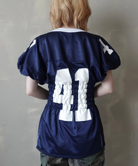 【RE;CIRCLE】 Re Shirring Football Shirt  /  250724-034