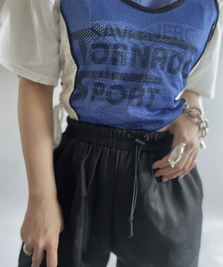 【USED】 patterned  Asymmetry Pants /240720-035