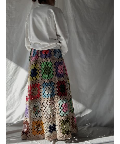 【RE;CIRCLE】 RE Granny Long Skirt⑥/211216-046