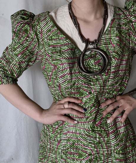 【USED】 African Batik One-piece⑤/210428-016