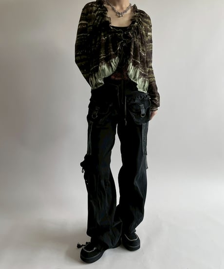 【USED】 Frill Design L/S Sheer Top  / 250524-025