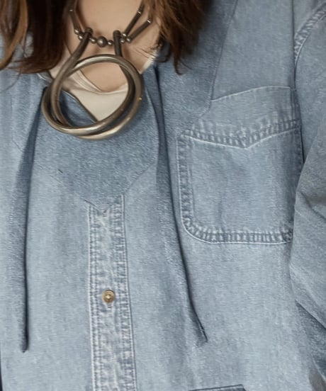 【RE;CIRCLE】 Remake Denim Mexican Parker①/210906-012