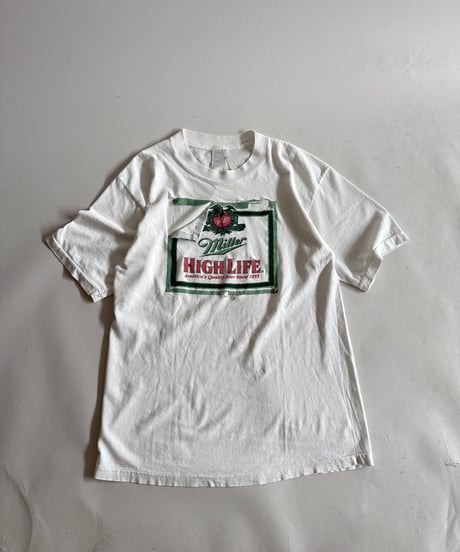 【USED】 80~90's Miller HIGHT LIFE  T-Shirt / 250614-015
